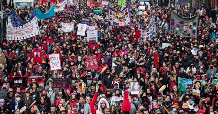 Over a thousand attend Womens Memorial March for MMIWG in Vancouver [Video]