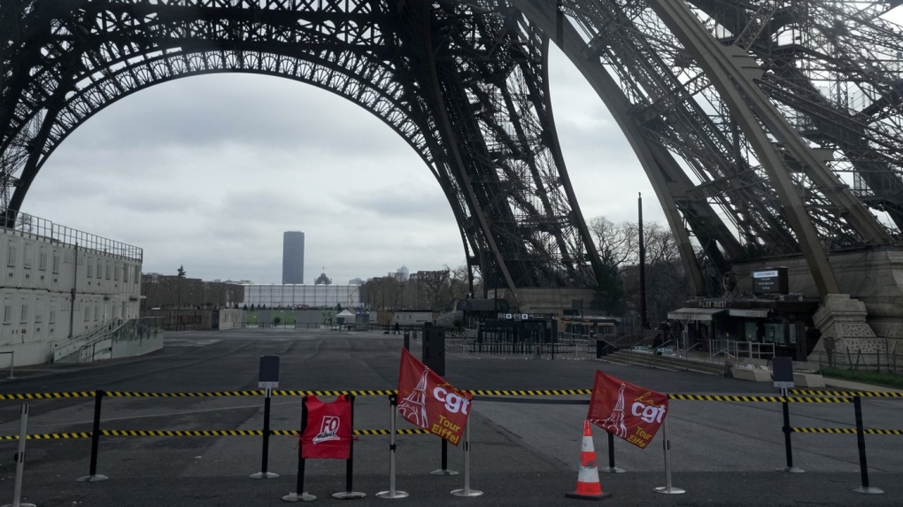 Eiffel Tower shutdown for third day over workers strike [Video]