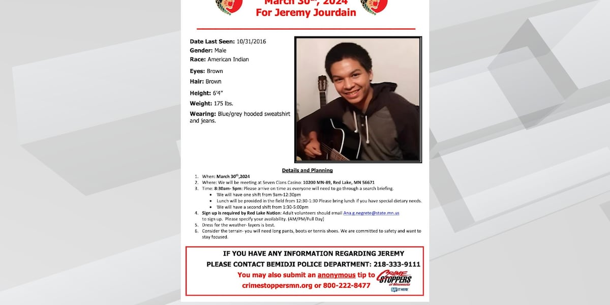 Community search planned for missing teen, Jeremy Jourdain [Video]