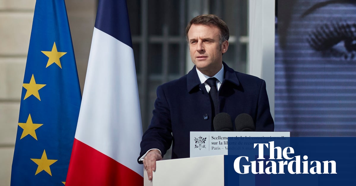 Macron to push EU to make abortion a fundamental right  video | World news
