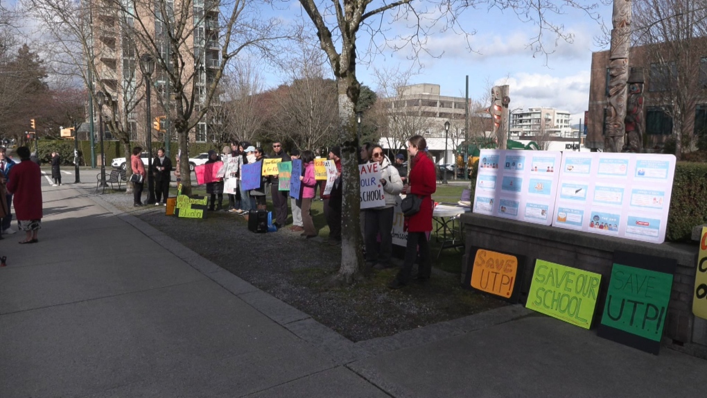 Protest against VSB gifted learners program suspension [Video]