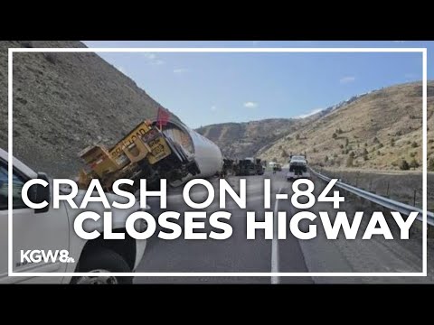 Long stretch of Eastern Oregon’s Interstate 84 closed after semi-truck overturns [Video]