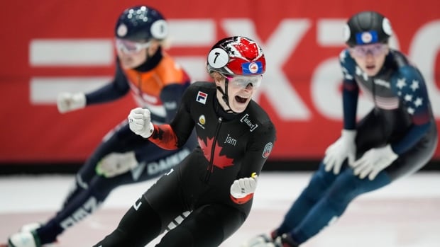 Canada’s Kim Boutin strikes 500m gold for her 1st short track individual world title [Video]