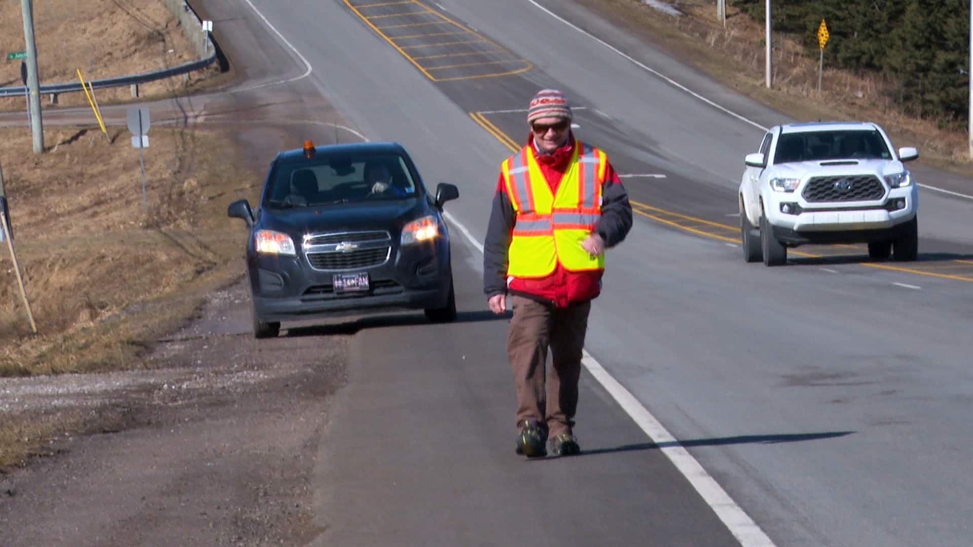 His toes are ‘a little sore,’ but P.E.I. man finishes 160-km walk for charity [Video]