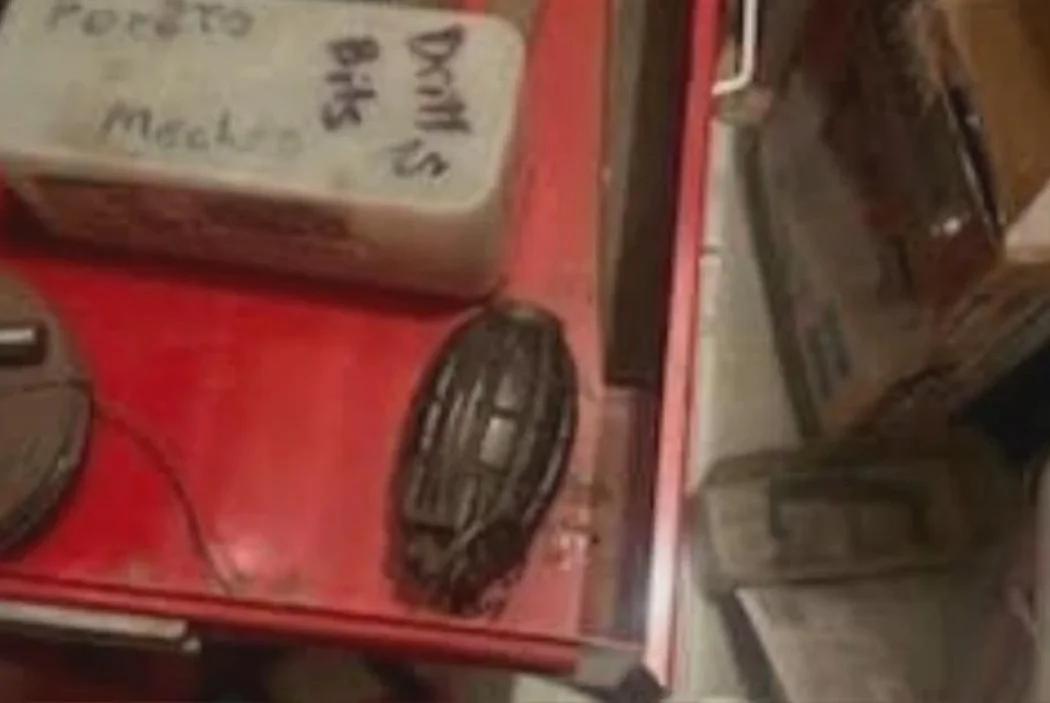 Watch: Woman cleaning out deceased father’s home finds live grenade [Video]
