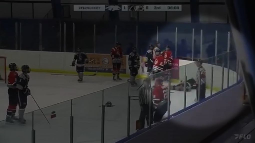B.C. junior hockey player suspended for choking goalie [Video]