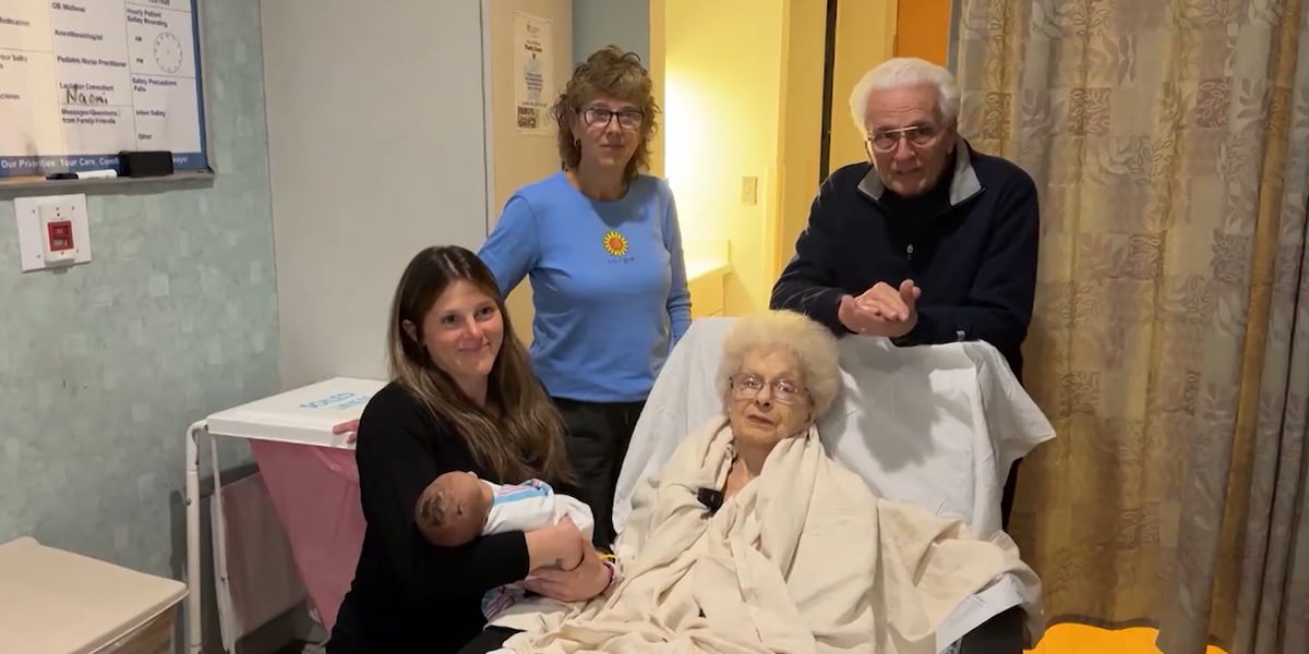 5 generations unite to welcome newborn named after 102-year-old matriarch [Video]
