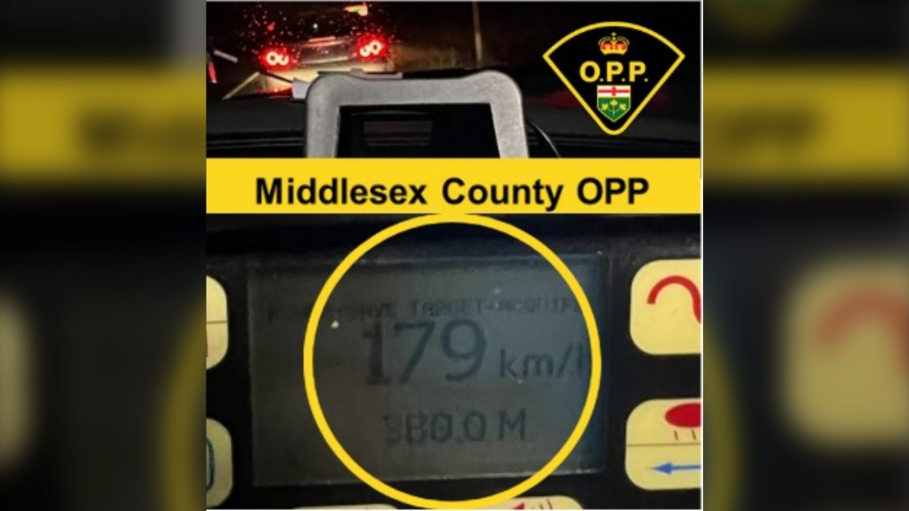 19-year-old driver charged after going nearly double the speed limit on Highway 401, Middlesex OPP say [Video]