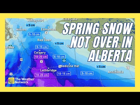 Powerful System Continues to Dump Snow on Alberta, an Additional 10-20 cm Still to Come [Video]