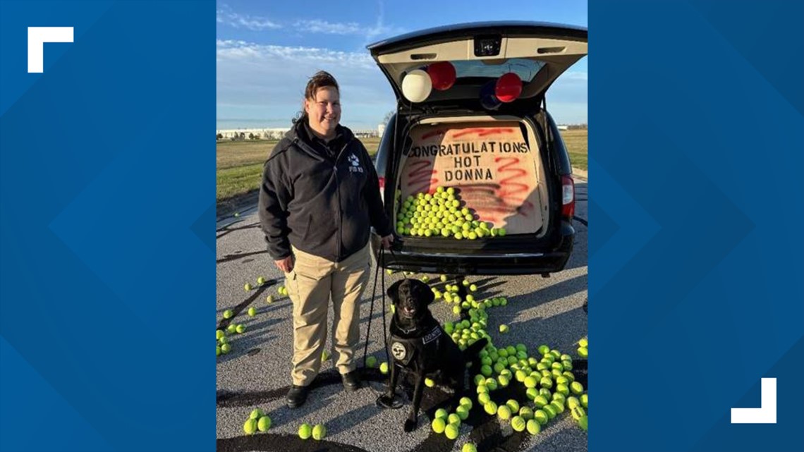 Indy airport celebrates explosive detection canine retirement [Video]
