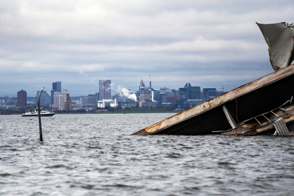First vessel bypasses Baltimore bridge collapse site using alternate channel [Video]