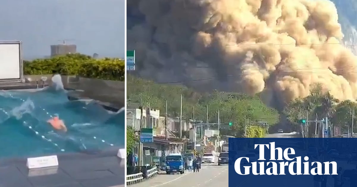 Moment earthquake strikes captured on cameras across Taiwan  video | World news