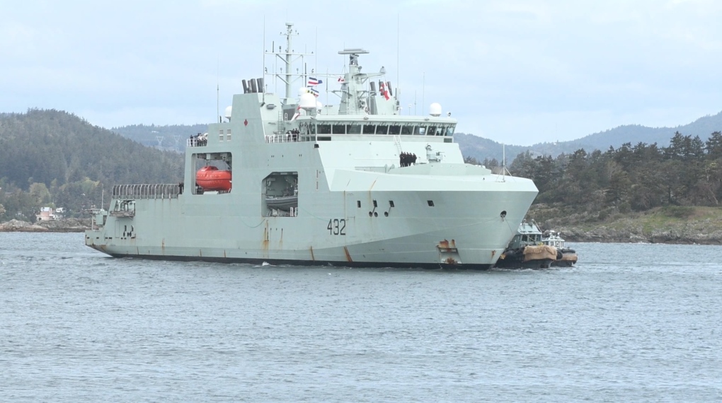 Arctic and offshore patrol vessel HMCS Max Bernays arrives in CFB Esquimalt [Video]