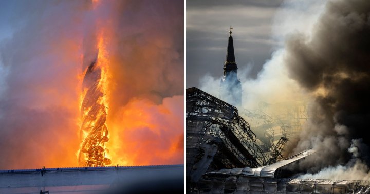 Copenhagen fire: Inferno hits historic stock exchange, toppling iconic spire – National [Video]