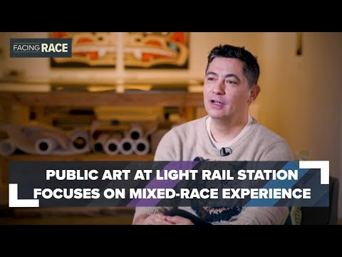 Public art at new light rail station brings mixed-race experience into focus [Video]