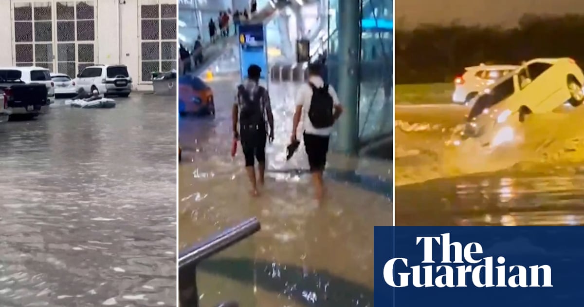 What the desert city of Dubai looks like after its biggest rainfall in 75 years  video | Environment