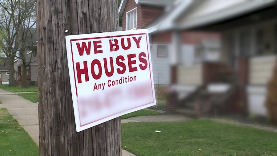 Notice We Buy Houses signs in Cleveland? Free ice cream rewarded for wrangling them up [Video]