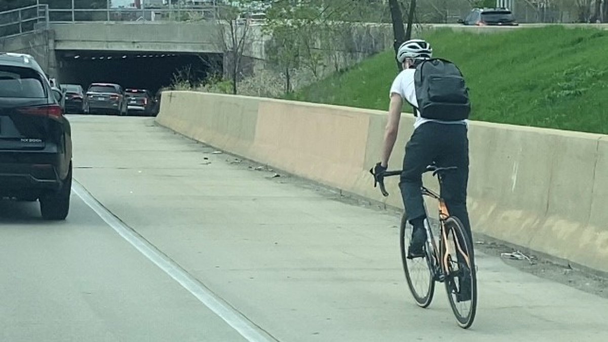 Police warn residents, drivers after person spotted biking on Chicago highway  NBC Chicago [Video]