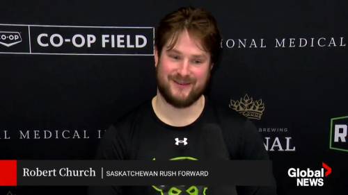Mark Matthews scores game-winner to eliminate Saskatchewan Rush in return to SaskTel Centre [Video]