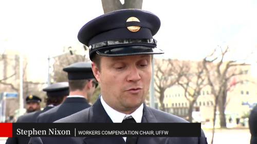 First responders gather at Manitoba legislature to honour late firefighter [Video]