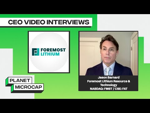 Foremost Lithium Resource & Technology Describes Flagship Lithium Project in Snow Lake, Manitoba [Video]