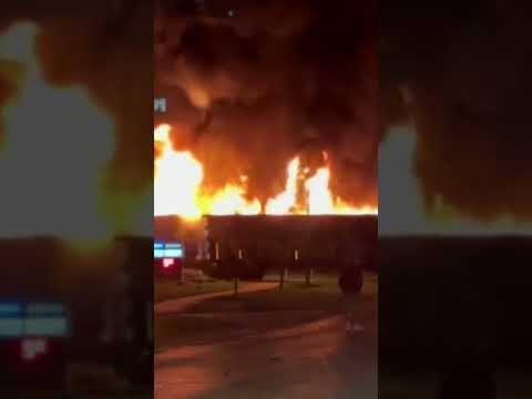 Burning train in Canadian city [Video]