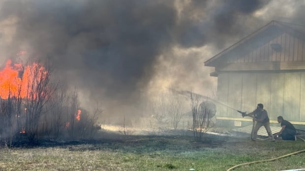 2 hospitalized, buildings destroyed in northwest B.C. grass fire [Video]