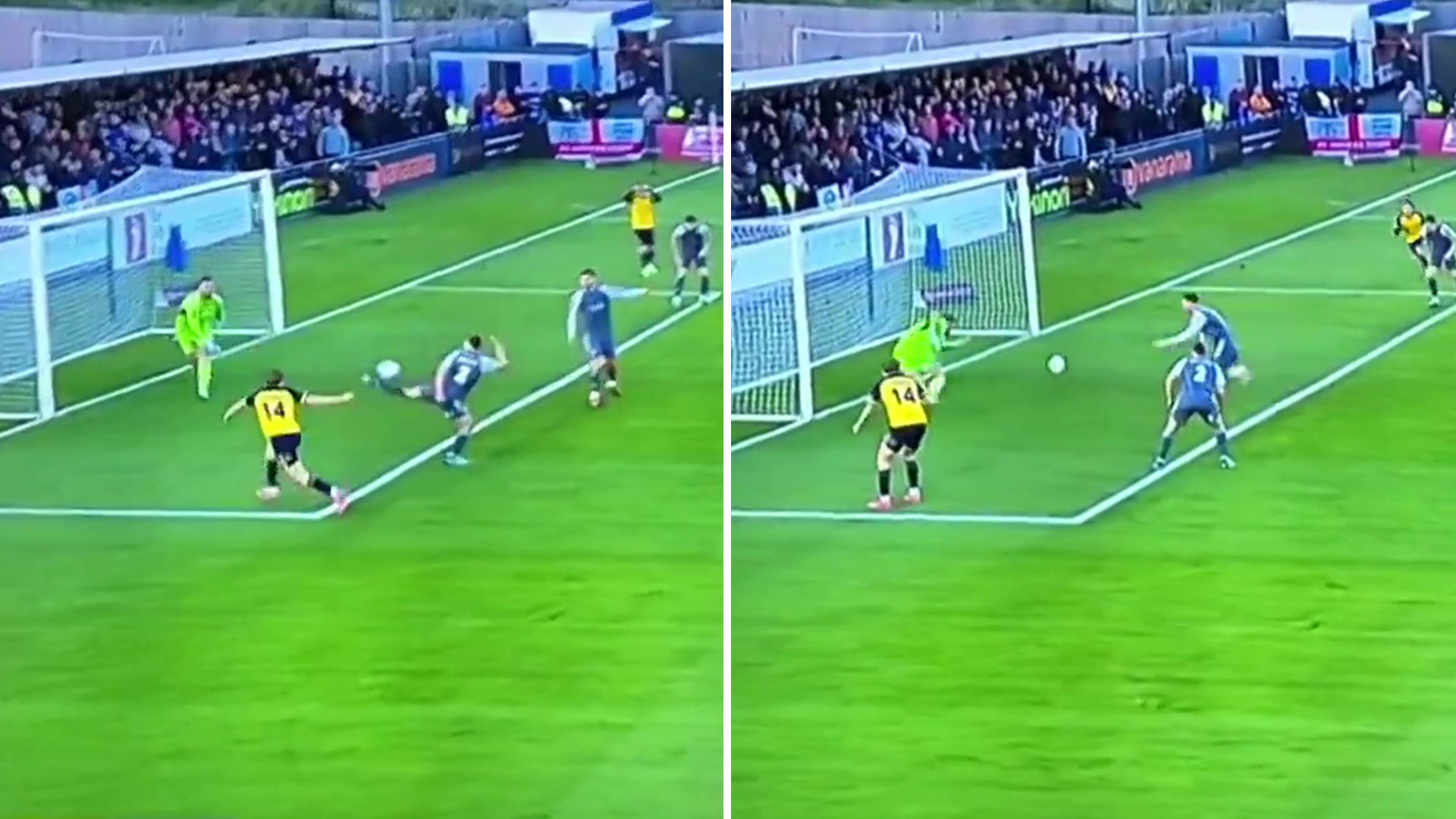 Watch bizarre ‘own goal for the ages’ that saw non-league club blow chances of promotion to EFL [Video]