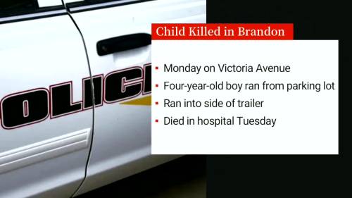 4-year-old boy killed in Brandon after running into trailer [Video]