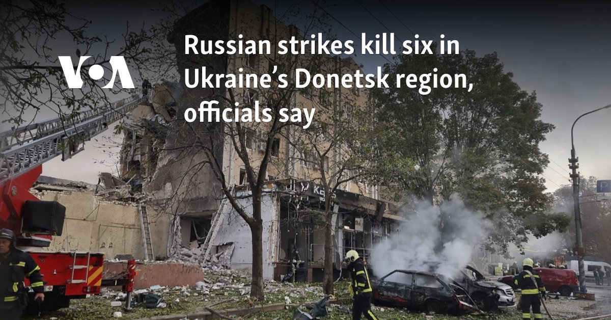 Russian strikes kill six in Ukraines Donetsk region, officials say [Video]