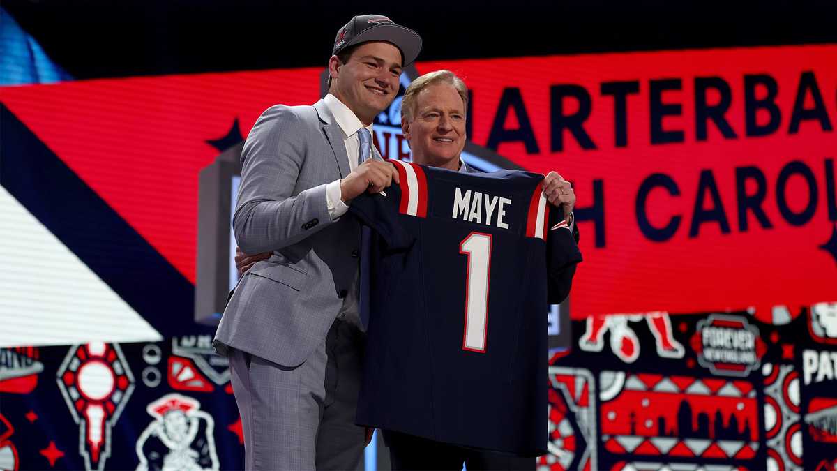 Patriots select QB Drake Maye with No. 3 pick in NFL draft [Video]