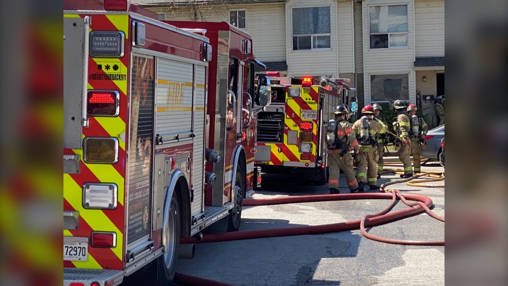 Commissioners Road West townhouse fire [Video]