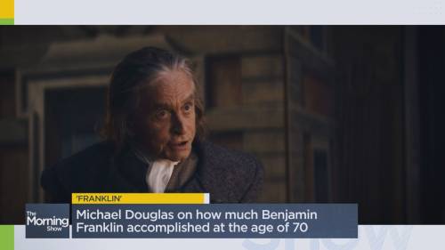 Michael Douglas gives take on US election, period piece Franklin [Video]