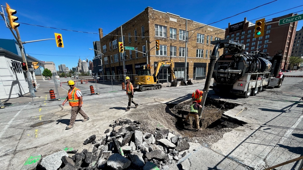 Windsor sinkhole work continues | CTV News [Video]