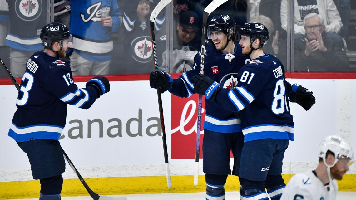 Kyle Connor scores twice as Jets edge Kraken 4-3 to clinch second in the Central Division [Video]