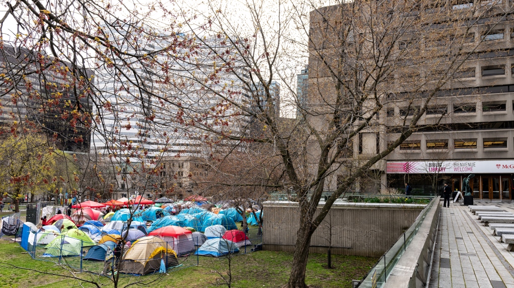 McGill encampment: president offers ‘forum’ with protesters if they leave [Video]