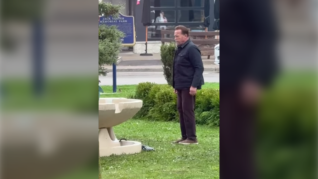 Arnold Schwarzenegger spotted in Elora, Ont. [Video]