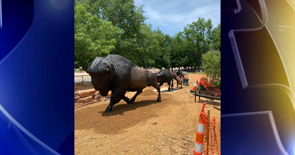 NatureWorks and Tulsa County Parks dedicate bison monument at LaFortune Park | News [Video]