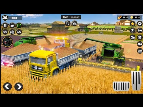Farm Truck Driving School 2024: USA Farming Games – Tractor Farming Sim: New Games A1 [Video]