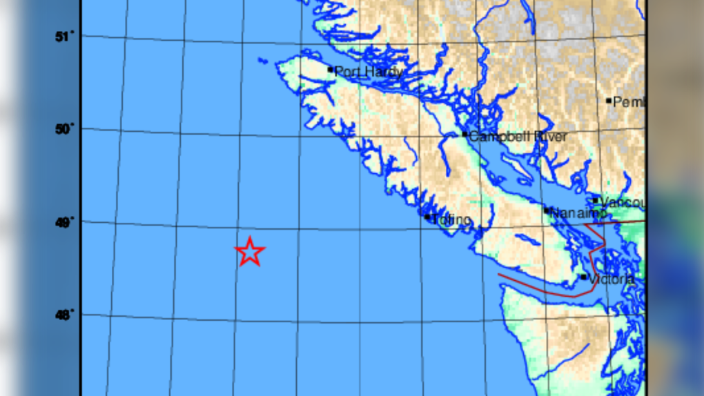 Earthquake recorded west of Vancouver Island [Video]