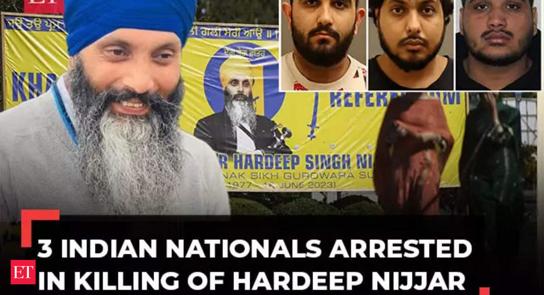 Khalistan: Canada police arrests 3 Indian nationals in Hardeep Nijjar killing case, were part of ‘hit squad’ – The Economic Times Video