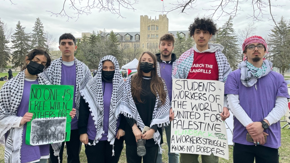 Campus protests: Pro-Palestinian encampment sets up at University of Manitoba [Video]