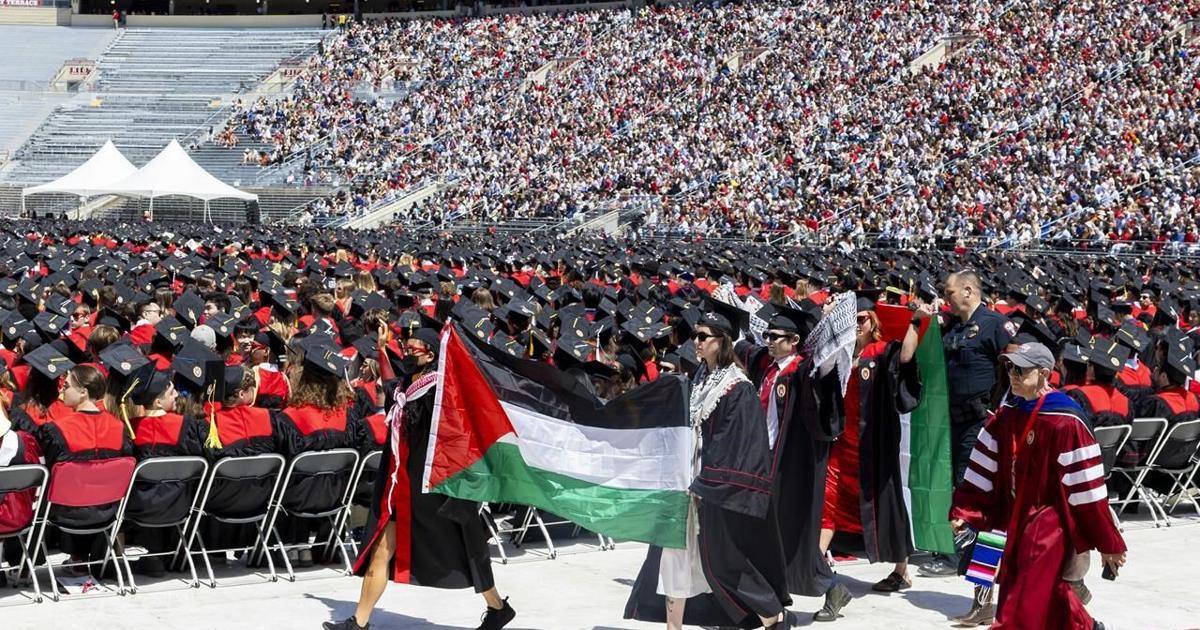 Small pro-Palestinian protests held Saturday as college commencements are held [Video]