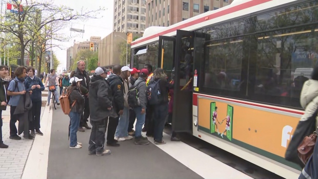 Line 2 service suspended St George to Broadview [Video]