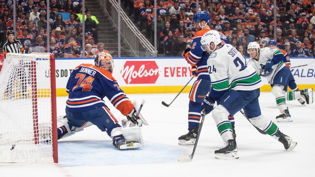 Oilers-Canucks playoffs: Starting goalie Skinner under scrutiny [Video]