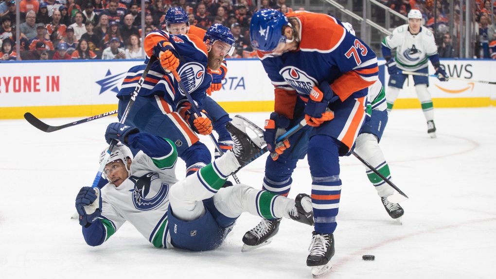 Oilers-Canucks playoffs: Bouchard goal lifts Edmonton to Game 4 win [Video]