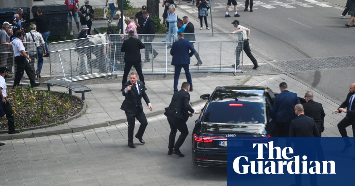 Slovakian PM taken to hospital after being shot in assassination attempt  video | World news