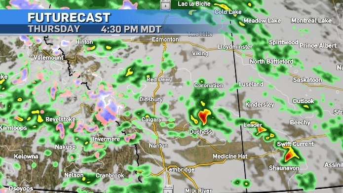 Calgary weather: Rain, snow, thunderstorm and tornado risk across Alberta for Thursday [Video]