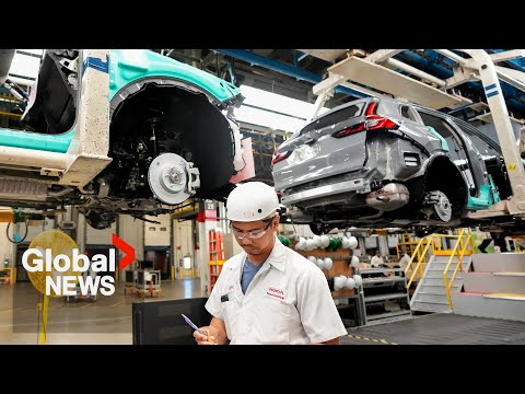 Fears of trade war escalate as Honda unveils home of new EV supply chain plant [Video]