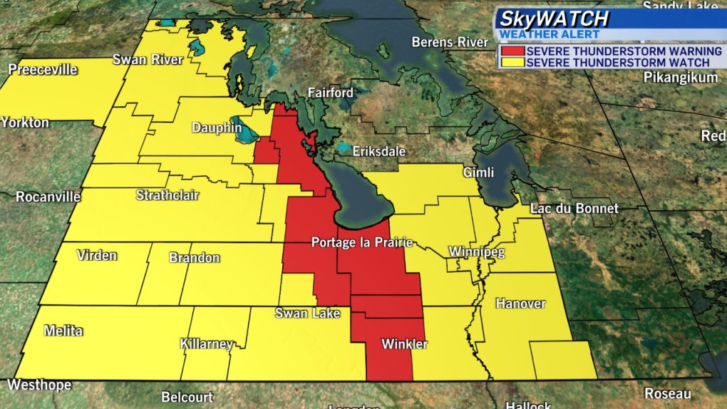 Manitoba weather: severe thunderstorm watch in southwest [Video]